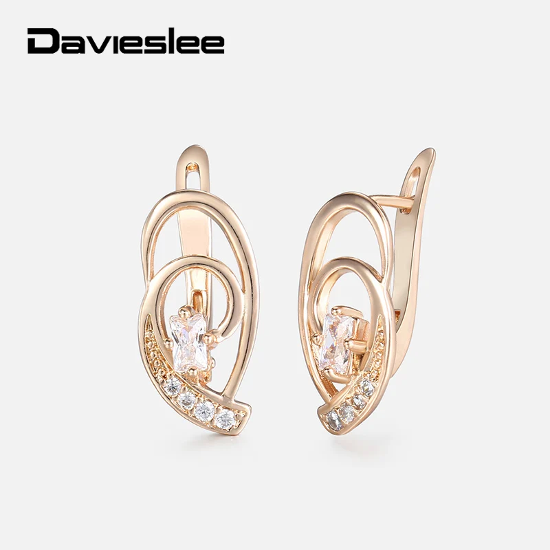 Cubic Zircon Earrings for Women Girls 585 Rose Gold Color Pink CZ Swirl Shaped Earrings Wholesale Jewelry Gifts for Women KGE98
Cubic Zircon Earrings for Women Girls 585 Rose Gold Color Pink CZ Swirl Shaped Earrings Wholesale Jewelry Gifts for Women KGE98