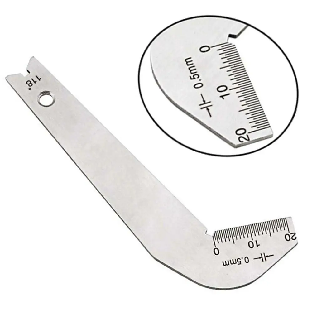 118 Degree Twist Drill Bits Angle Gage Grinding Center Gauge Sharpening Tool Stainless Steel Corner Front Edge Measuring | Инструменты