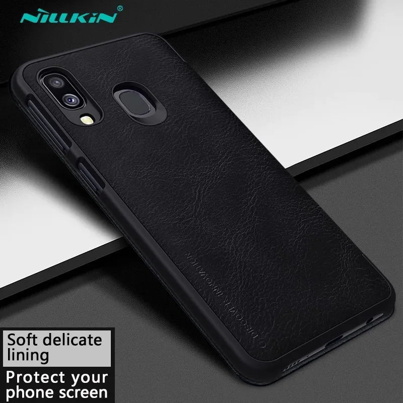Чехол для Samsung Galaxy A40, чехол NILLKIN Qin, роскошный бумажник из искусственной кожи, пластиковый чехол-книжка для Samsung A40, чехол
Чехол для Samsung Galaxy A40, чехол NILLKIN Qin, роскошный бумажник из искусственной кожи, пластиковый чехол-книжка для Samsung A40, чехол