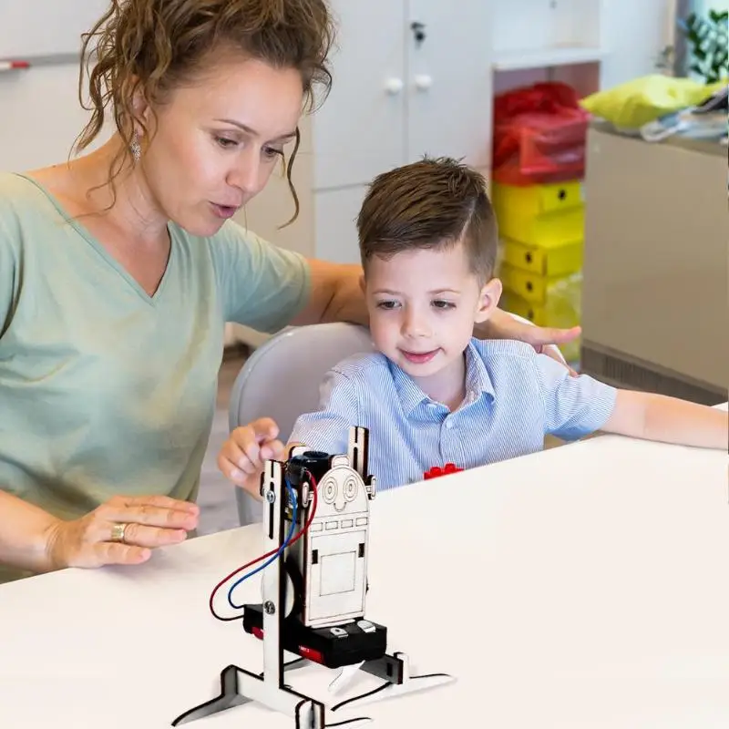 Electric Robot Science Experiment Material Package DIY Small Production Kit Education Props Intelligent Electronic Toys for Kids
Electric Robot Science Experiment Material Package DIY Small Production Kit Education Props Intelligent Electronic Toys for Kids