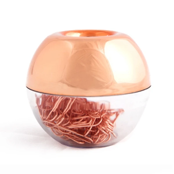 100 Paper Clips in Rose Gold Magnetic Clip Dispenser, Rose Gold Paper Clips Holder, 28mm, Rose Gold, 100 Clips Per Box
100 Paper Clips in Rose Gold Magnetic Clip Dispenser, Rose Gold Paper Clips Holder, 28mm, Rose Gold, 100 Clips Per Box
