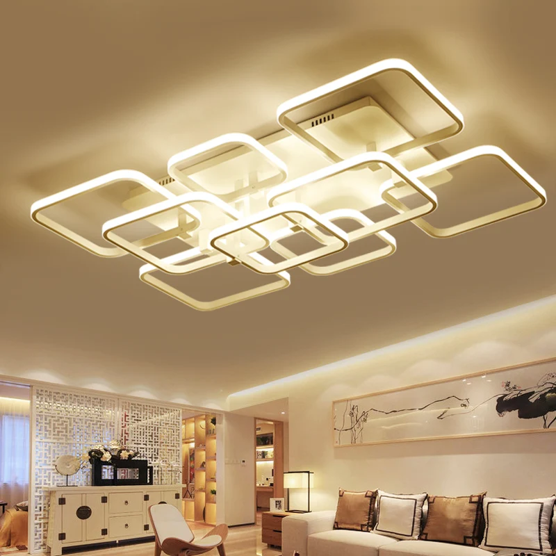 Square Rings LED Ceiling Lights For Living Room Bedroom AC85-265V Modern Led Ceiling Lamp Fixtures lampara techo
Square Rings LED Ceiling Lights For Living Room Bedroom AC85-265V Modern Led Ceiling Lamp Fixtures lampara techo