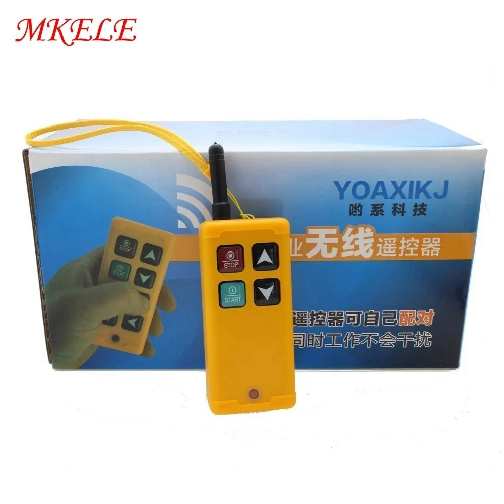 1 Receiver+ 1 Transmitter MKLTS-4 Industrial Remote Controller Switches Hoist Crane Control Lift Crane AC220V 36V DC12V 24V
1 Receiver+ 1 Transmitter MKLTS-4 Industrial Remote Controller Switches Hoist Crane Control Lift Crane AC220V 36V DC12V 24V