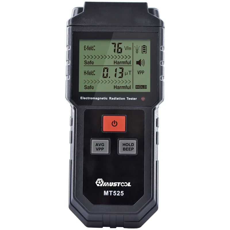 MUSTOOL MT525 Digital Electromagnetic Radiation Tester Electric Field & Magnetic Field Dosimeter Tester Sound and Light Alarm
MUSTOOL MT525 Digital Electromagnetic Radiation Tester Electric Field & Magnetic Field Dosimeter Tester Sound and Light Alarm