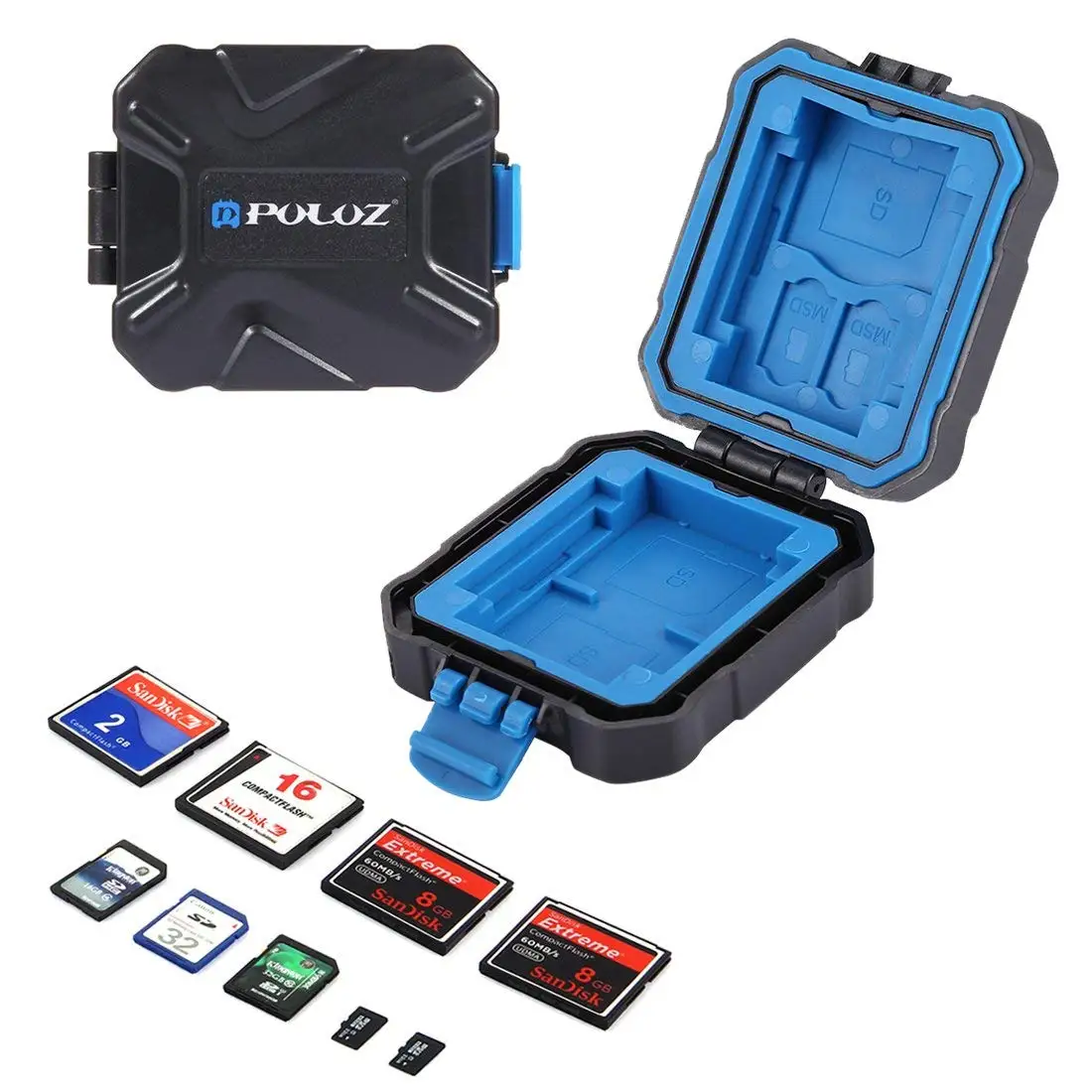 PULUZ Memory Cards Case Waterproof Micro-SD CF TF Card Holder Stocker Storage Box (9 Slots)
PULUZ Memory Cards Case Waterproof Micro-SD CF TF Card Holder Stocker Storage Box (9 Slots)