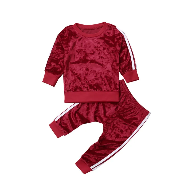 Kids Baby Girls Clothes Solid Color Long Sleeve Sweatshirt Tops Pants Outfits Children Girls Autumn Winter Tracksuit Sets 1T-5T
Kids Baby Girls Clothes Solid Color Long Sleeve Sweatshirt Tops Pants Outfits Children Girls Autumn Winter Tracksuit Sets 1T-5T