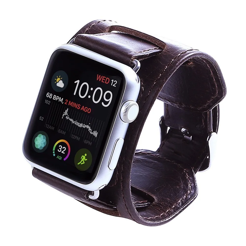 Genuine Leather Replacement bracelet for Apple watch band 42mm Metal Clasp Buckle for iwatch 44mm Edition Wrist 40mm Straps 38mm
Genuine Leather Replacement bracelet for Apple watch band 42mm Metal Clasp Buckle for iwatch 44mm Edition Wrist 40mm Straps 38mm