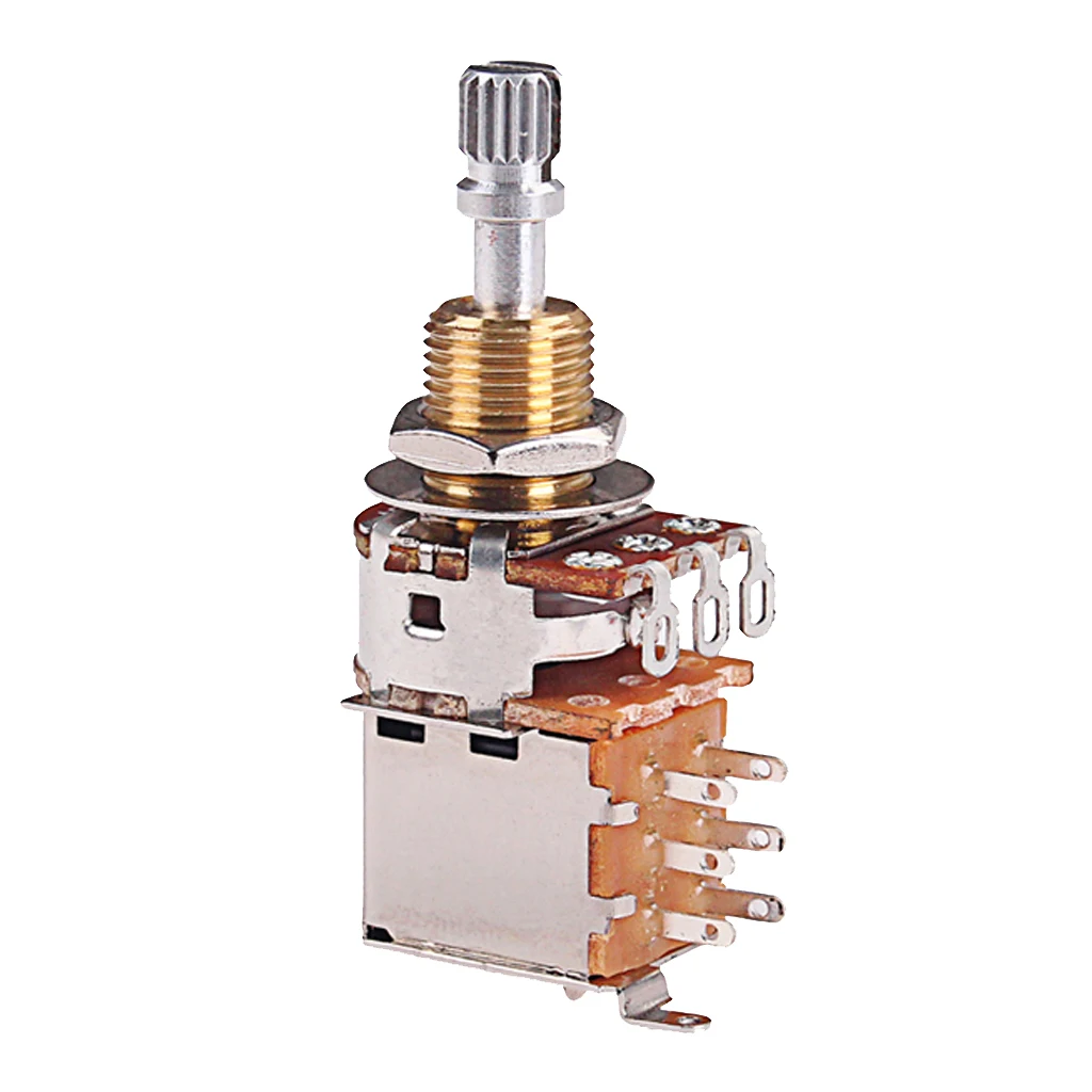 Metal Guitar A500K/B500K Potentiometer Audio Pot Musical Instrument Electric Guitar Bass Parts for Guitar Lovers
Metal Guitar A500K/B500K Potentiometer Audio Pot Musical Instrument Electric Guitar Bass Parts for Guitar Lovers