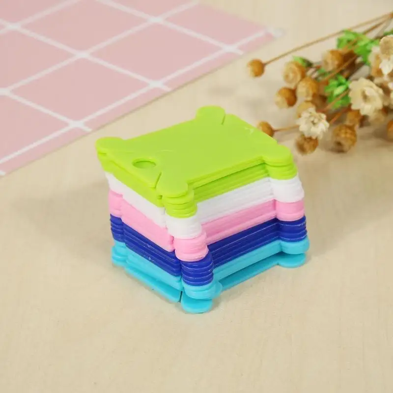 25pcs Plastic Colorful Coiler for Yarn Thread String Winder Plate Winding Plate Board Embroidery Bobbin Craft Sewing Accessories
25pcs Plastic Colorful Coiler for Yarn Thread String Winder Plate Winding Plate Board Embroidery Bobbin Craft Sewing Accessories