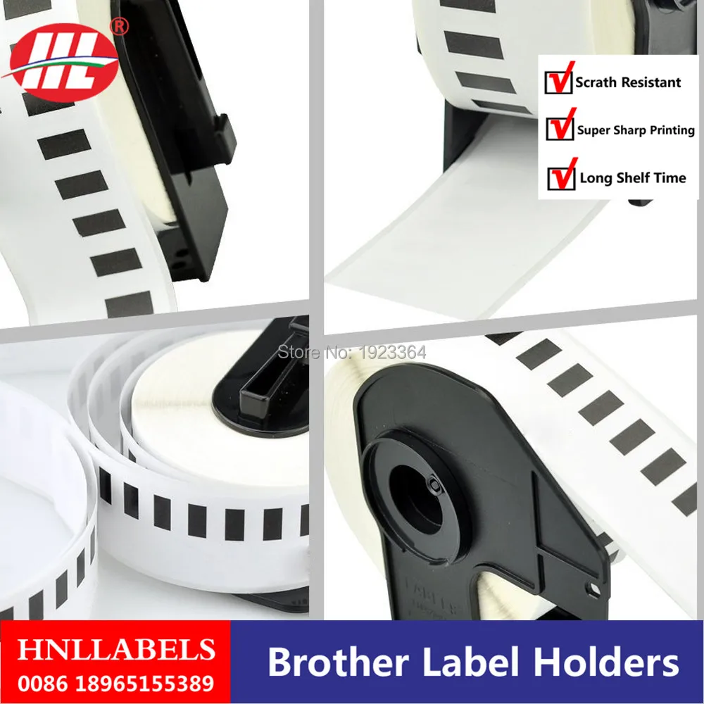 4X Rolls Brother DK 22210 DK22210 2210 DK210 210 Совместимые Ярлыки ярлыки брата непрерывного Бумага