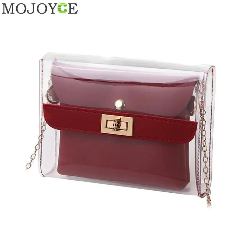 2PCS/Set Fashion Transparent Clean Crossbody Clutch Shoulder Bags For Women 2019 Female Girls Mini Messenger Bag Sac A Main
2PCS/Set Fashion Transparent Clean Crossbody Clutch Shoulder Bags For Women 2019 Female Girls Mini Messenger Bag Sac A Main