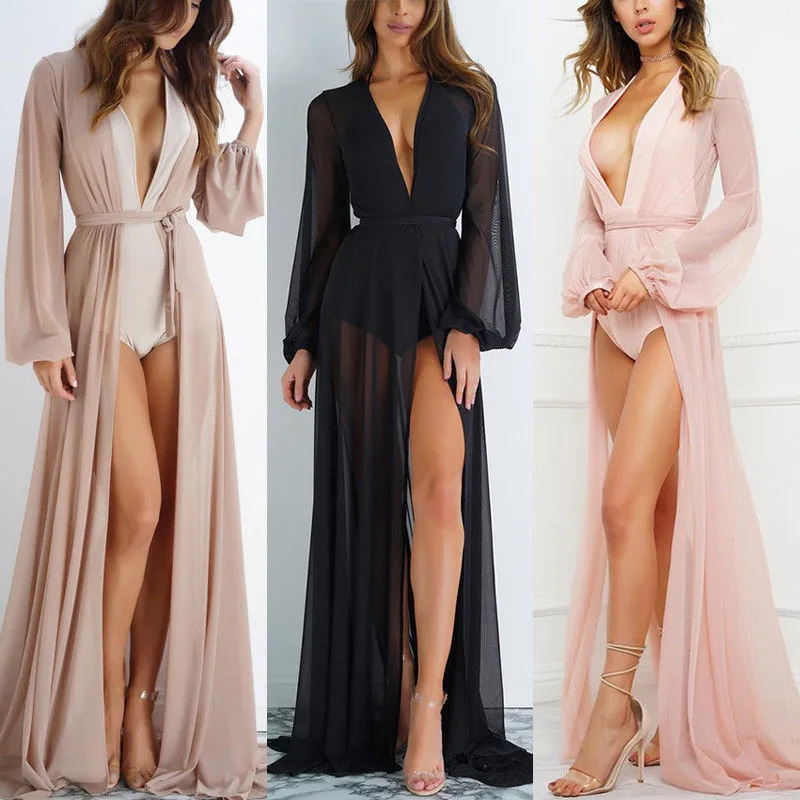 Women Chiffon Bikini Cover Up Swimsuit Swimwear Beach Shirt Dress Bathing Suit Sheer Long Cardigans
Women Chiffon Bikini Cover Up Swimsuit Swimwear Beach Shirt Dress Bathing Suit Sheer Long Cardigans