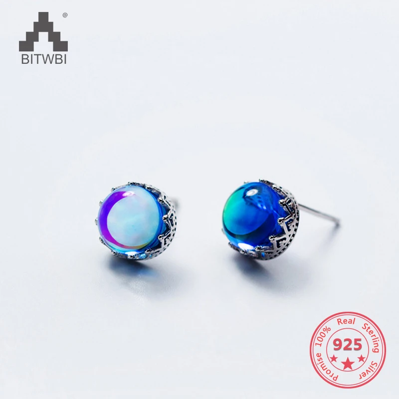 New Luxurious Earrings S925 Sterling Silver Shining Statement Blue Crystal Stud Earrings Fine Jewelry Girl
New Luxurious Earrings S925 Sterling Silver Shining Statement Blue Crystal Stud Earrings Fine Jewelry Girl