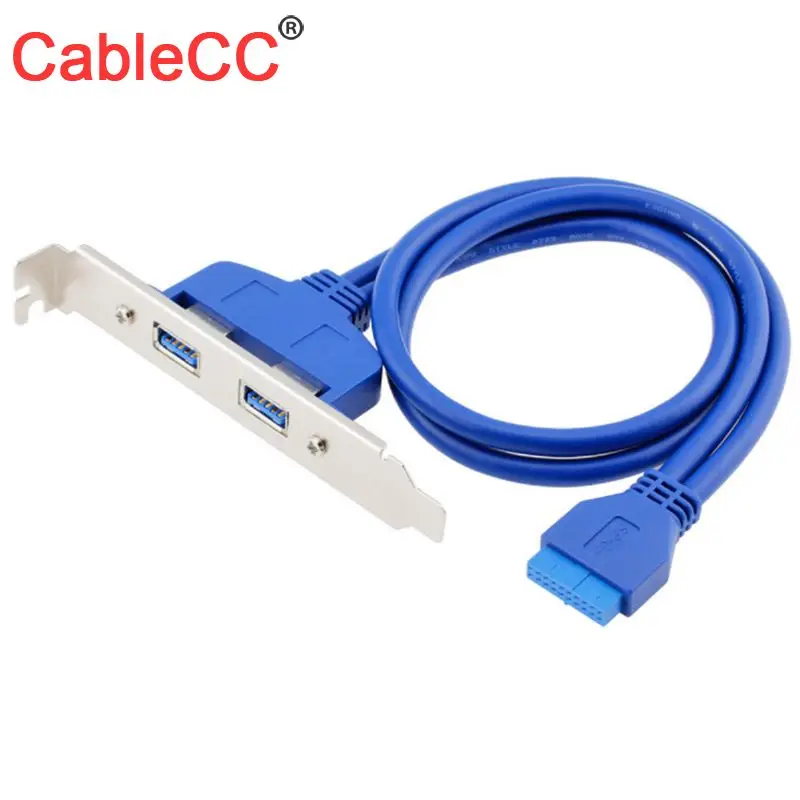 CableCC CY MSI two USB 3.0 Female Mount panel to Motherboard 20pin Cable High Quality with PCI bracket
CableCC CY MSI two USB 3.0 Female Mount panel to Motherboard 20pin Cable High Quality with PCI bracket