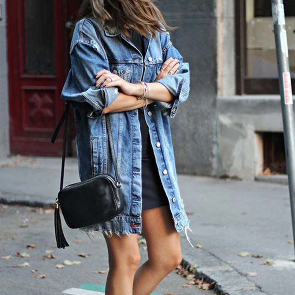 Hole Denim Jacket 2019 New Spring Fashion Women Outwear Long Sleeve Blue Denim Coat Loose Slim Fit Casual Jeans Ripped Coat
Hole Denim Jacket 2019 New Spring Fashion Women Outwear Long Sleeve Blue Denim Coat Loose Slim Fit Casual Jeans Ripped Coat