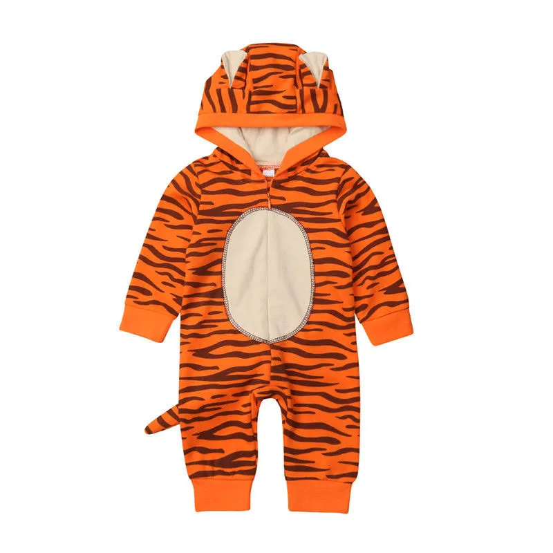 Newborn Baby Boy Girl Hooded Rompers Cute Cartoon 3D Tiger Outfits Jumpsuit Cotton Clothes 0-18M
Newborn Baby Boy Girl Hooded Rompers Cute Cartoon 3D Tiger Outfits Jumpsuit Cotton Clothes 0-18M