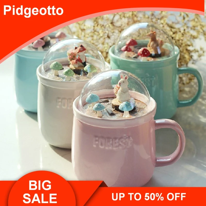 400ml Creative forest micro-landscape lid ceramic mug cute big belly mug student girl coffee mug gift Free shipping
400ml Creative forest micro-landscape lid ceramic mug cute big belly mug student girl coffee mug gift Free shipping