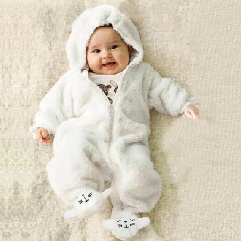 Cute Newborn Baby Boy Girl Rompers Long Sleeve Plush Infant Boy Girl Jumpsuit Playsuit Warm Fuzzy Hooded Romper
Cute Newborn Baby Boy Girl Rompers Long Sleeve Plush Infant Boy Girl Jumpsuit Playsuit Warm Fuzzy Hooded Romper