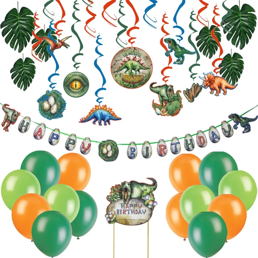 Jurassic Park Dinosaur Party Decoration Set Happy Birthday Decoration Banner Cake Topper Swirls Birthday Balloons Backdrop Decor
Jurassic Park Dinosaur Party Decoration Set Happy Birthday Decoration Banner Cake Topper Swirls Birthday Balloons Backdrop Decor