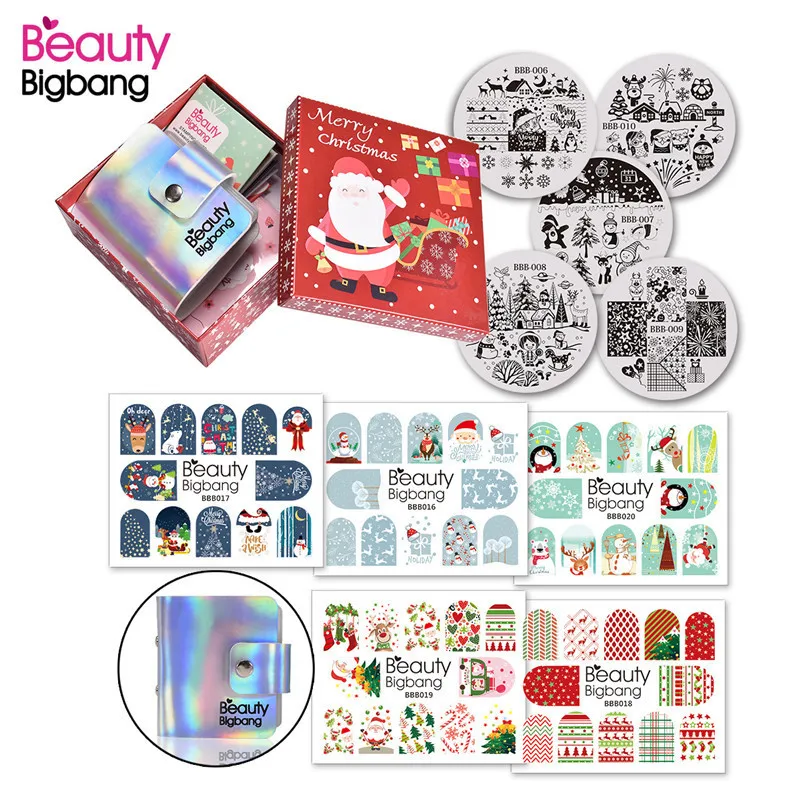 BeautyBigBang 11Pcs/set Xmas Gift Christmas Nail Art Stamping Plates Manicure Stickers Nail Art Stickers Decoration Tool Set
BeautyBigBang 11Pcs/set Xmas Gift Christmas Nail Art Stamping Plates Manicure Stickers Nail Art Stickers Decoration Tool Set
