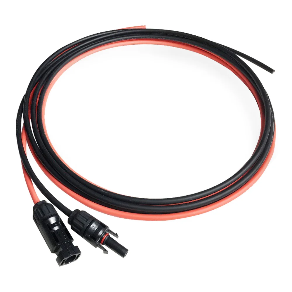 Красный черный удлинитель для панели солнечных батарей кабель провод PV разъем