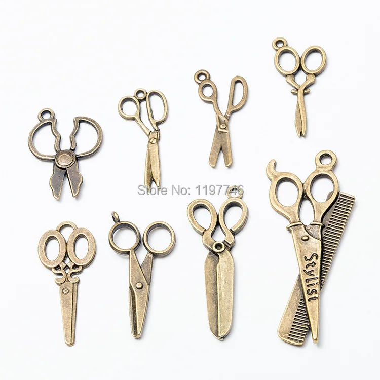 Scissors Charms for Jewelry making Stylist Charm Pendants 10pcs Bronz Charms Pendant Vintage Charms Accessories DIY Metal Charm
Scissors Charms for Jewelry making Stylist Charm Pendants 10pcs Bronz Charms Pendant Vintage Charms Accessories DIY Metal Charm