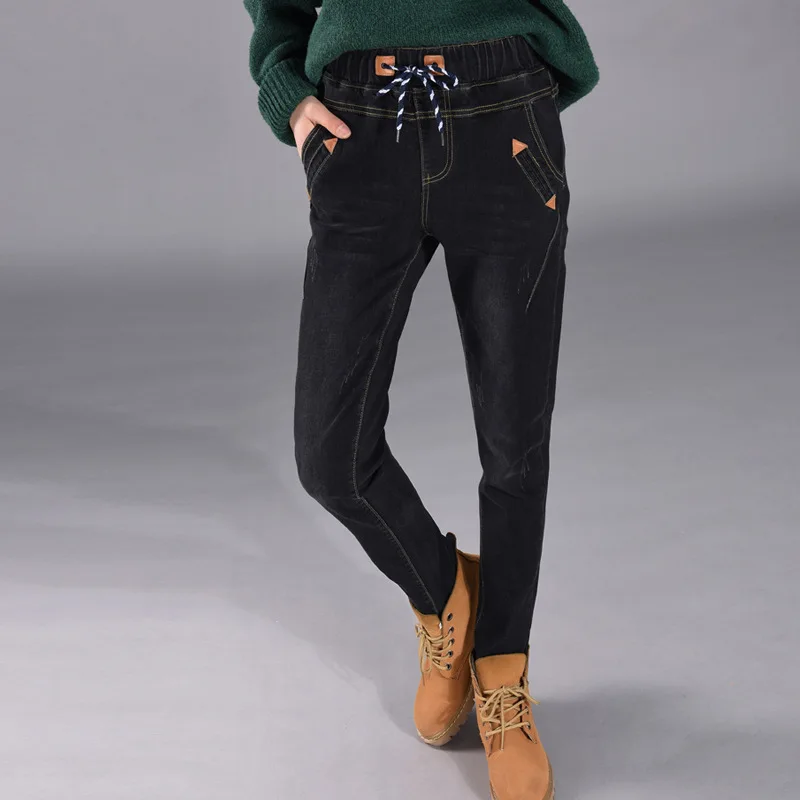 Casual High Waist Elastic Skinny Women's Winter Warm Jeans Thick Velvet Jeans Women Stretch Jeans Denim Pencil Pants Plus Size
Casual High Waist Elastic Skinny Women's Winter Warm Jeans Thick Velvet Jeans Women Stretch Jeans Denim Pencil Pants Plus Size