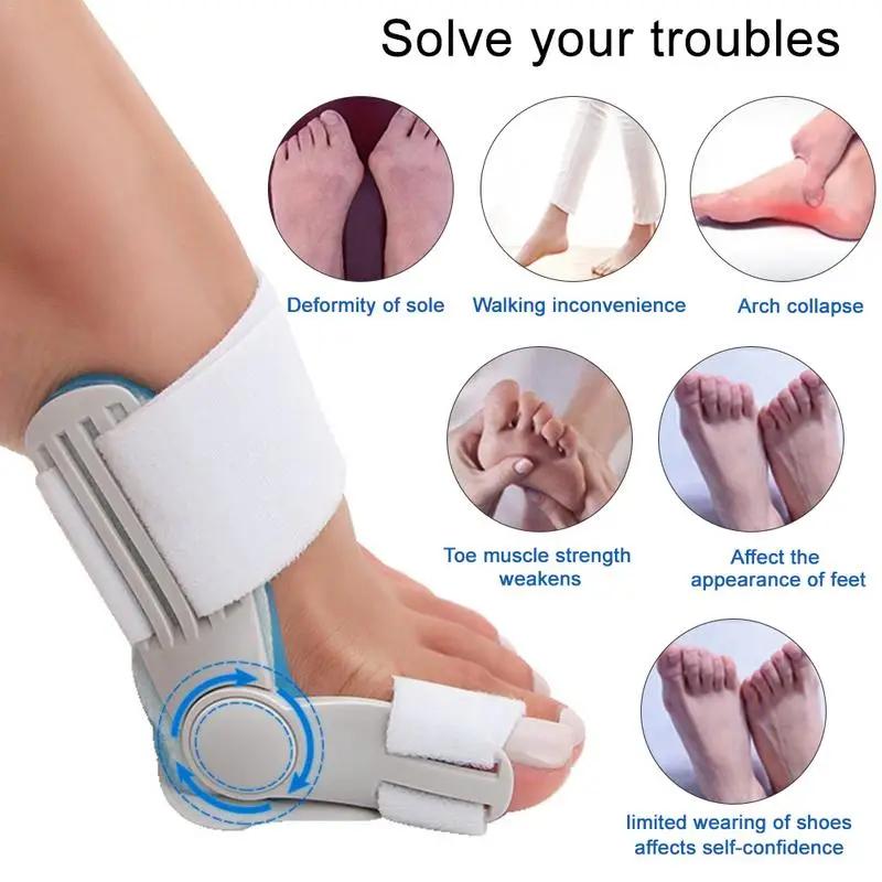 Toe Bunion Corrector Orthopedic Splint Pads Hammer Toe Straightener Bunion Protector Cushions Relieve Hallux Valgus Foot Pain
Toe Bunion Corrector Orthopedic Splint Pads Hammer Toe Straightener Bunion Protector Cushions Relieve Hallux Valgus Foot Pain