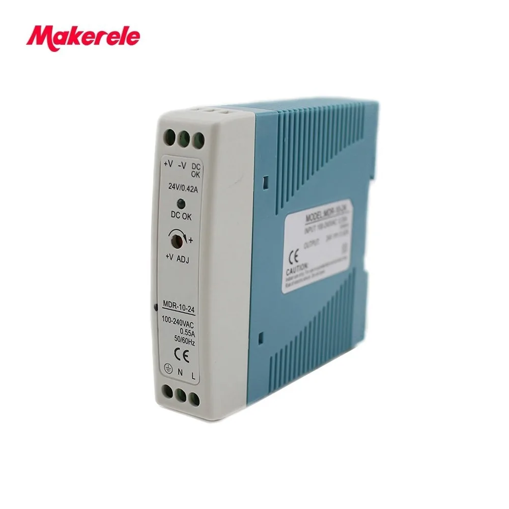 Single Output Din Rail Switching Power Supply 10w 0.84A 12v Ac Dc Power Supply Mini Size For Led Driver MDR-10-12
Single Output Din Rail Switching Power Supply 10w 0.84A 12v Ac Dc Power Supply Mini Size For Led Driver MDR-10-12