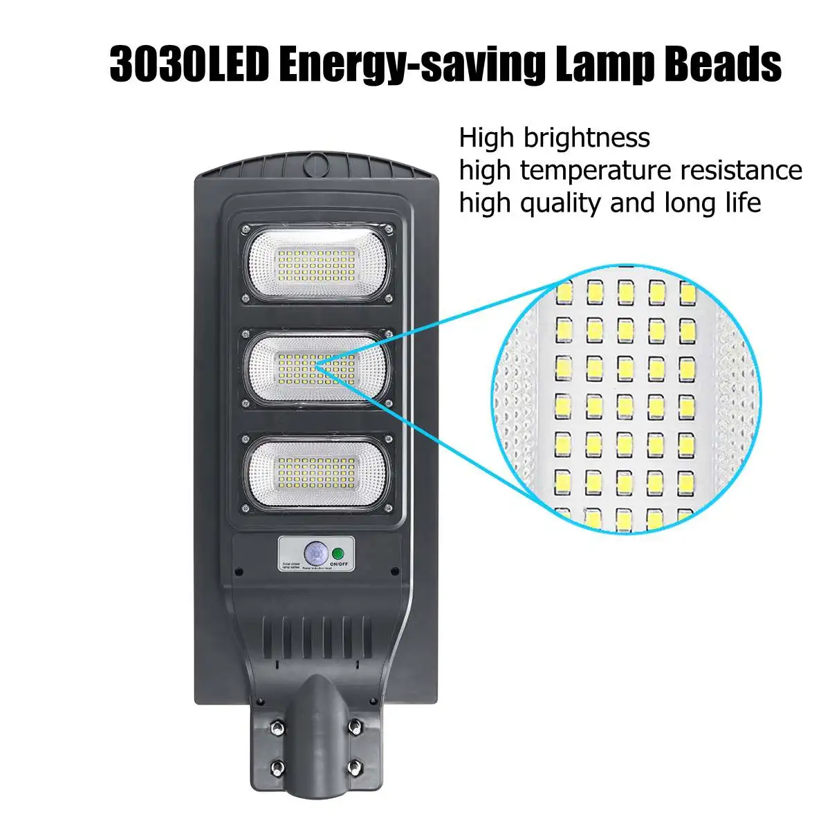 30W/60W/90W LED PIR Solar Street Light Outdoor Waterproof IP65 Radar Sensor Light Control Solar Powered Led Yard Street Lamp
30W/60W/90W LED PIR Solar Street Light Outdoor Waterproof IP65 Radar Sensor Light Control Solar Powered Led Yard Street Lamp