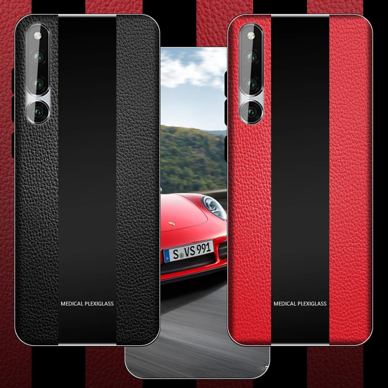 Чехол для Huawei Honor Magic 2 Роскошный чехол из искусственной кожи со стеклом Magic2 крышка