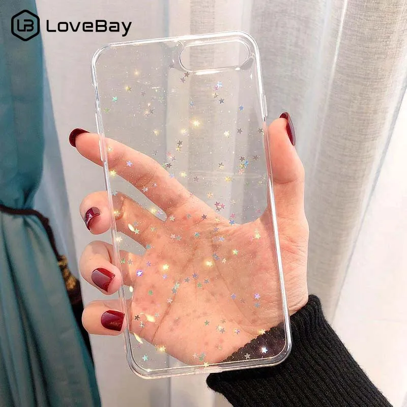 Lovebay Bling Star Glitter Soft TPU Phone Cases For iphone 11 12 Pro XS Max XR X 8 7 6 6S Plus SE 2020 Powder Transparent Cover
Lovebay Bling Star Glitter Soft TPU Phone Cases For iphone 11 12 Pro XS Max XR X 8 7 6 6S Plus SE 2020 Powder Transparent Cover