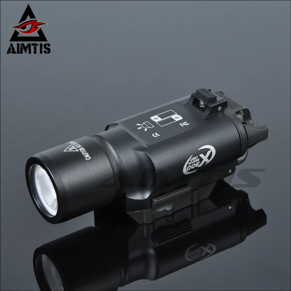 AIMTIS X300 светодиодный светильник для оружия тактический фонарь военный Picatinny