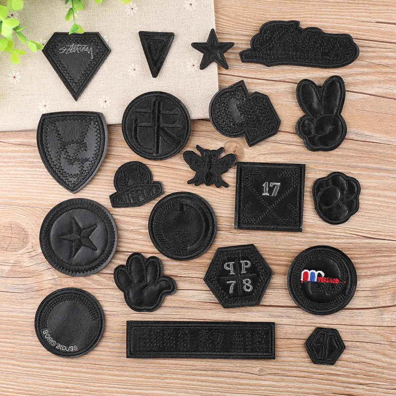 PGY Black Leather Yeah Star Number Embroidered Patches for Clothes Iron on Clothes Jacket Shoes Appliques Badge Stripe Stickers
PGY Black Leather Yeah Star Number Embroidered Patches for Clothes Iron on Clothes Jacket Shoes Appliques Badge Stripe Stickers