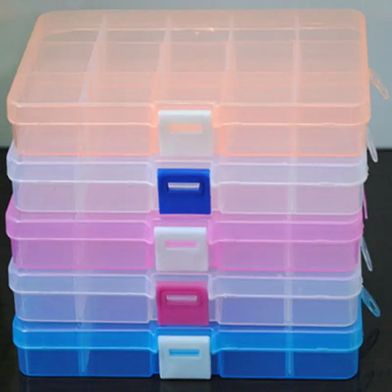 New Plastic 15 Slots Adjustable Jewelry Storage Box Case Craft Organizer Beads storage boxes
New Plastic 15 Slots Adjustable Jewelry Storage Box Case Craft Organizer Beads storage boxes