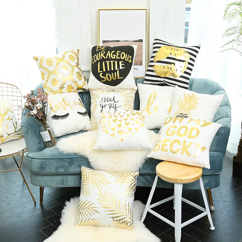 45x45cm/18x18'' Linen&Polyester Bronzing Loin Pillowcase Printed Decorative Pillow Cases Home Pillowcase
45x45cm/18x18'' Linen&Polyester Bronzing Loin Pillowcase Printed Decorative Pillow Cases Home Pillowcase