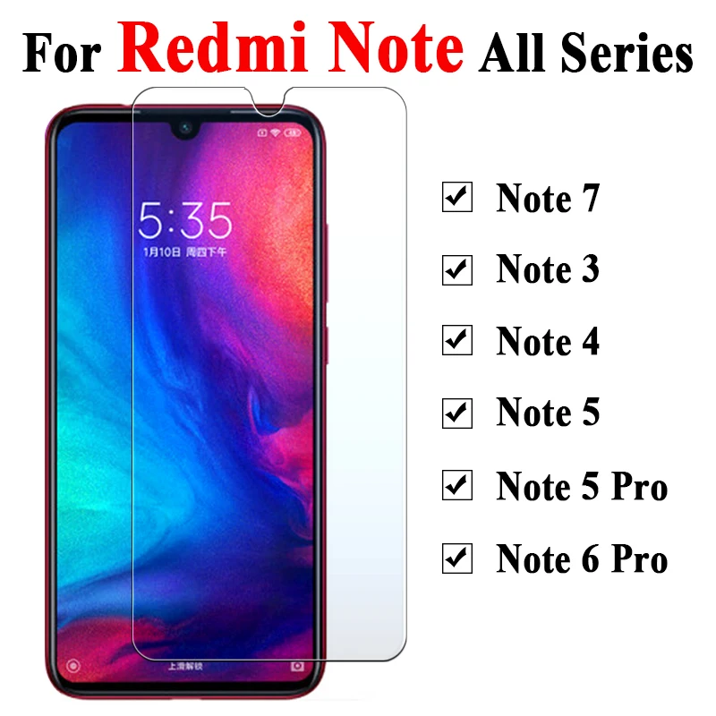 Защитное стекло на Redmi Note 7 pro закаленное для Xiaomi Ksiomi 6 Pro 4X 5A тремп лист Sklo Staklo