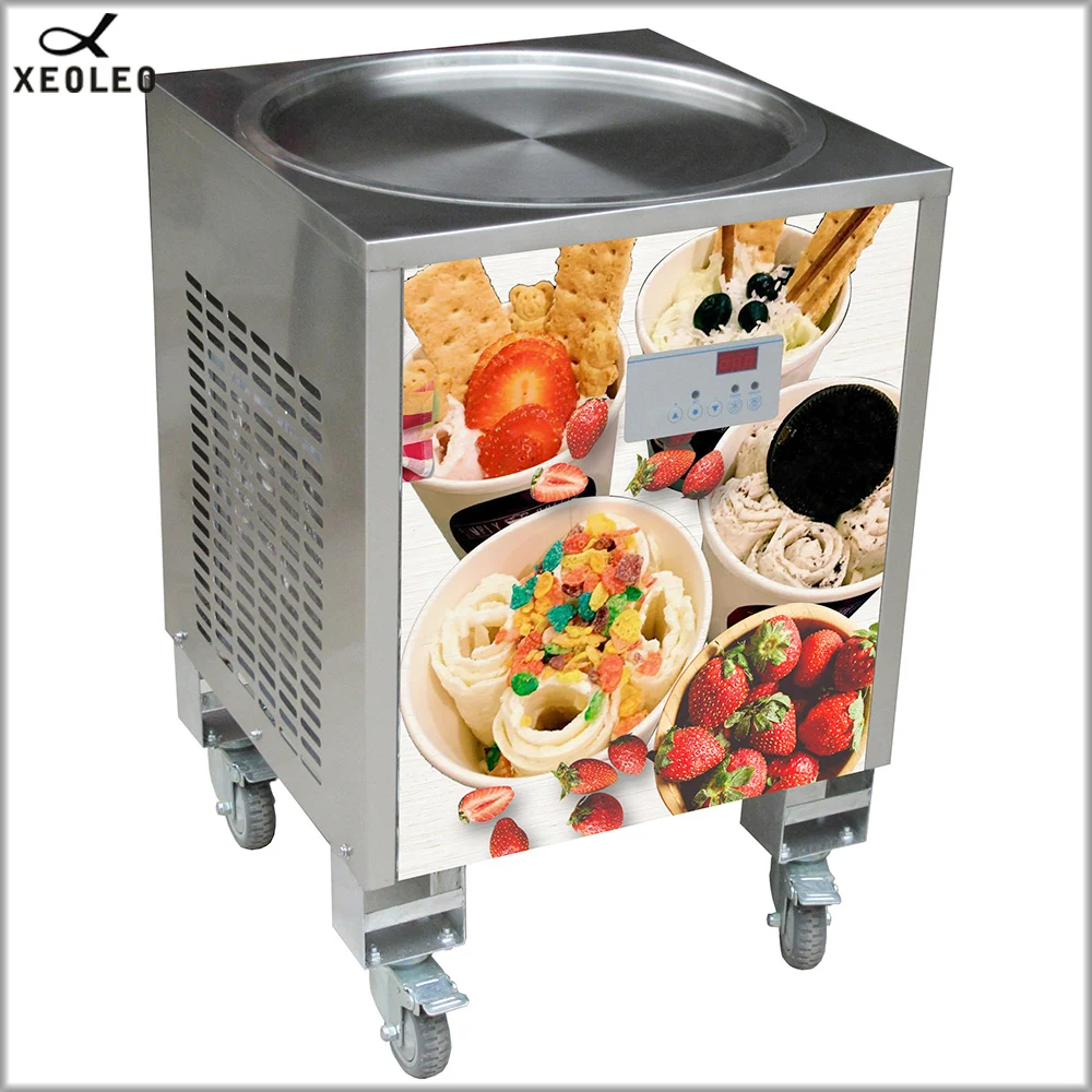 XEOLEO Thailand Fry Ice Machine Roll Ice Cream Maker 50CM Ice Frying Machine 800W Yogurt Machine R410A Round Shape Pot 110/220V
XEOLEO Thailand Fry Ice Machine Roll Ice Cream Maker 50CM Ice Frying Machine 800W Yogurt Machine R410A Round Shape Pot 110/220V