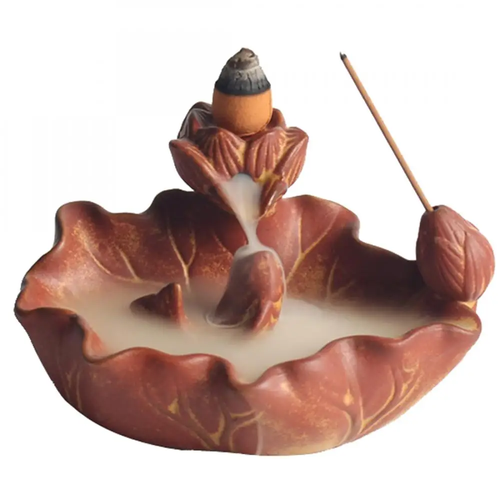 Backflow Incense Burner Home Decor Smoke Waterfall Incense Burner Lotus Stick Holder Aromatherapy Censerh Use In Home Teahouse
Backflow Incense Burner Home Decor Smoke Waterfall Incense Burner Lotus Stick Holder Aromatherapy Censerh Use In Home Teahouse