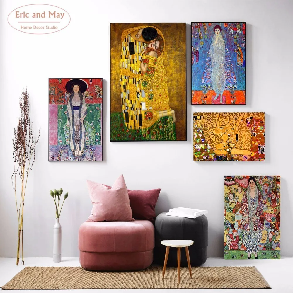 Gustav Klimt Kiss Classic Art Painting Canvas Art Wall Pictures For Living Room Home Decoration Wall Decor No Frame
Gustav Klimt Kiss Classic Art Painting Canvas Art Wall Pictures For Living Room Home Decoration Wall Decor No Frame