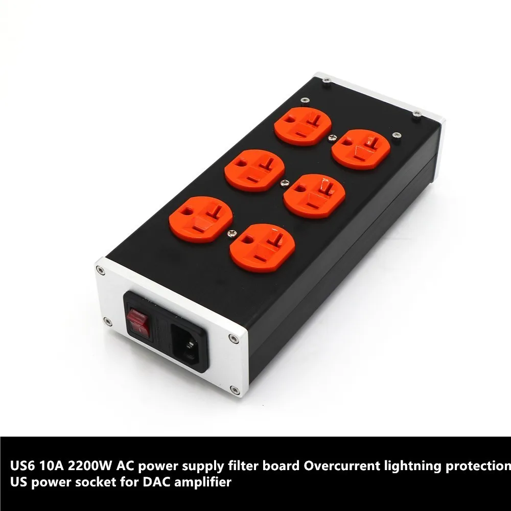 US6 10A 2200W AC power supply filter board Overcurrent lightning protection Japan US Plug power socket for DAC amplifier
US6 10A 2200W AC power supply filter board Overcurrent lightning protection Japan US Plug power socket for DAC amplifier