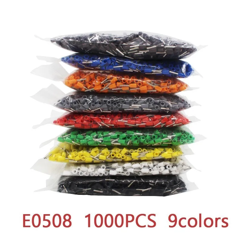 E0508 1000pcs/Pack Insulated Cord End Terminal Crimp Terminal Wire Connector Crimp Ferrules Crimping Terminals Tubular AWG #22
E0508 1000pcs/Pack Insulated Cord End Terminal Crimp Terminal Wire Connector Crimp Ferrules Crimping Terminals Tubular AWG #22