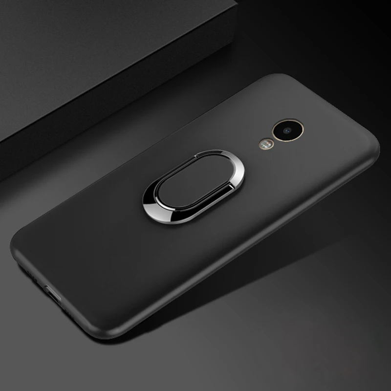 Фото Чехол для Meizu M5 Note 5 роскошный мягкий черный силиконовый магнитный автомобильный