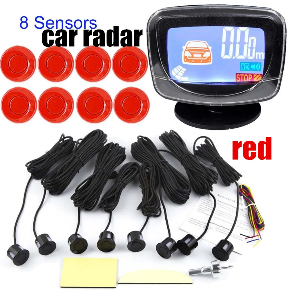 22.5mm 8 Sensors Display Car Reverse Backup Radar Monitor System Parking Sensor Kit 12V Alarm Alert BeBe Loud
22.5mm 8 Sensors Display Car Reverse Backup Radar Monitor System Parking Sensor Kit 12V Alarm Alert BeBe Loud