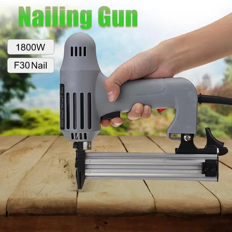 1800W 100/min Electric Stapler Cordless Nail Guns F30 Single Straight Pneumatic Nail Guns Woodworking Tool 220V 10-30mm
1800W 100/min Electric Stapler Cordless Nail Guns F30 Single Straight Pneumatic Nail Guns Woodworking Tool 220V 10-30mm