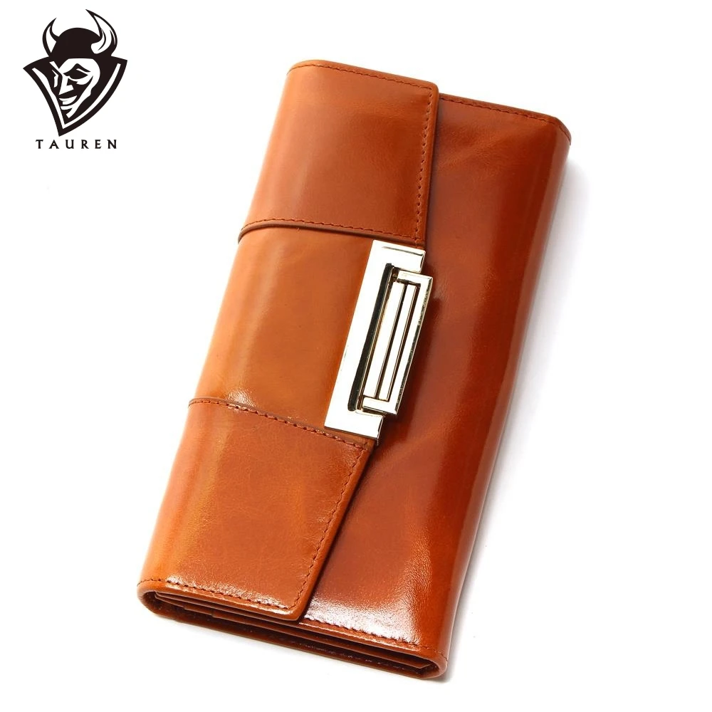 Oil Wax Cowhide Women Genuine Leather Wallet Ccarteira Feminina Fashion Vintage Long Hasp Pocket Women's Coin Purse Medium-Long
Oil Wax Cowhide Women Genuine Leather Wallet Ccarteira Feminina Fashion Vintage Long Hasp Pocket Women's Coin Purse Medium-Long