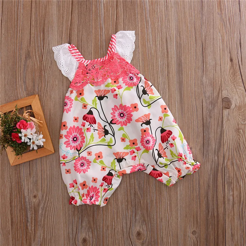 Hot Sale Infant Baby Girls Clothes Floral Lace Sleeveless Jumpsuit Bodysuit One-piece Summer Cotton Bodysuit Soft Outfits 0-24M
Hot Sale Infant Baby Girls Clothes Floral Lace Sleeveless Jumpsuit Bodysuit One-piece Summer Cotton Bodysuit Soft Outfits 0-24M