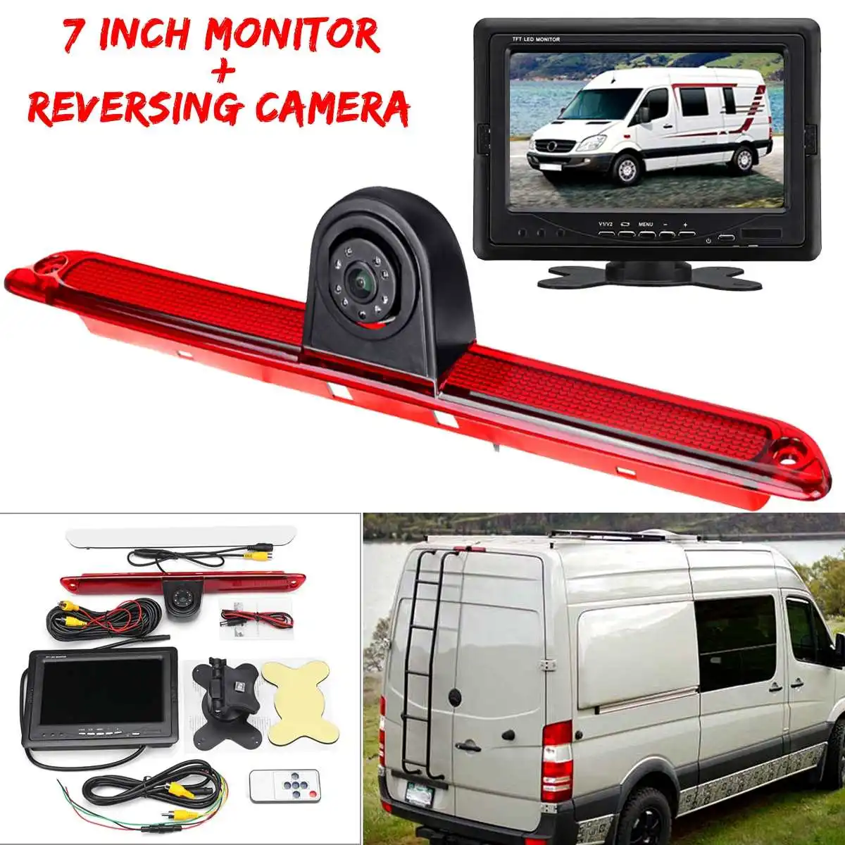 Монитор TFT светодиодный 7 "+ камера заднего вида для Mercedes-Benz, Dodge Sprinter, Volkswagen Crafter
Монитор TFT светодиодный 7 "+ камера заднего вида для Mercedes-Benz, Dodge Sprinter, Volkswagen Crafter