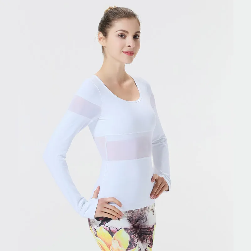 Women Gym White Crop Tops Yoga Shirts Long Sleeve Workout Fitness Running Shirt Women Yoga Top With Bra Fitness Clothing Gym Top
Women Gym White Crop Tops Yoga Shirts Long Sleeve Workout Fitness Running Shirt Women Yoga Top With Bra Fitness Clothing Gym Top