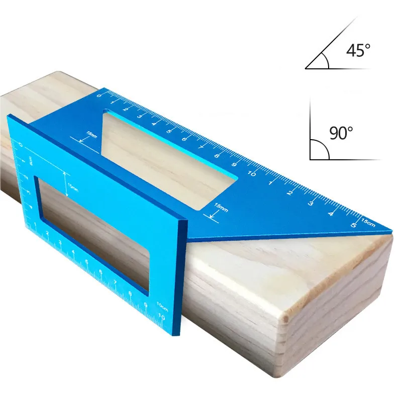 DANIU Aluminum Alloy Woodworking Scriber T Ruler Multifunctional 45/90 Degree Angle Ruler Angle Protractor Gauge
DANIU Aluminum Alloy Woodworking Scriber T Ruler Multifunctional 45/90 Degree Angle Ruler Angle Protractor Gauge